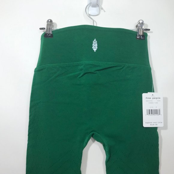 Free People NWT High Rise Self Hem Ecology Leggings Customizable Summer Vine New - Picture 5 of 7